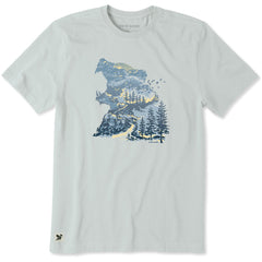 Men's Bear Mountainscape Short Sleeve Crusher-LITE Tee