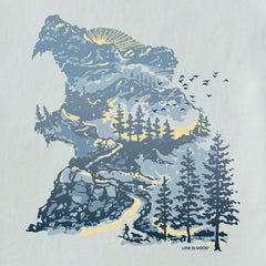 Men's Bear Mountainscape Short Sleeve Crusher-LITE Tee