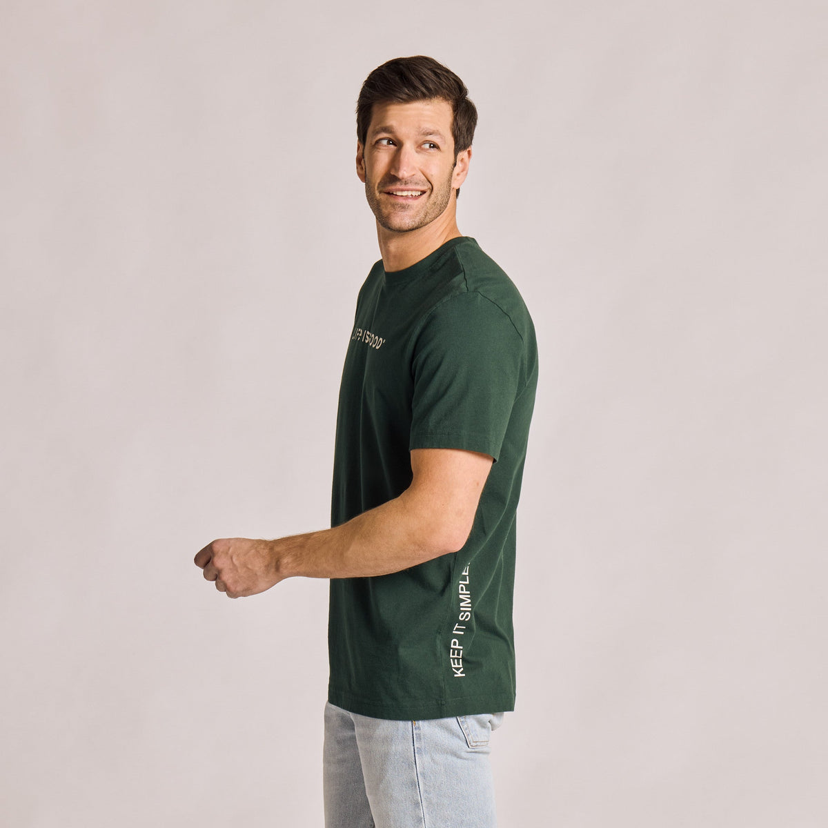 Men's Keep it Simple Vertical Short Sleeve Crusher-LITE Tee