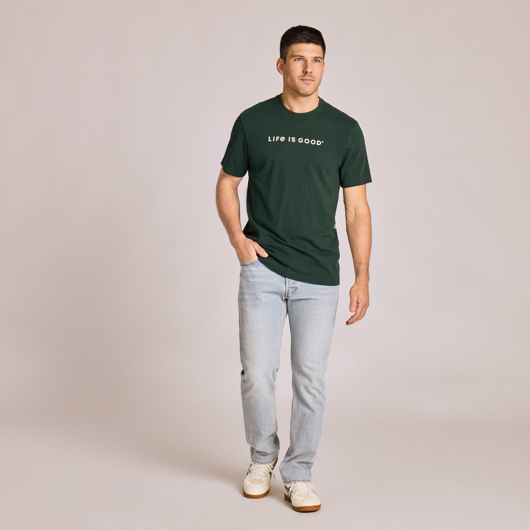 Men's Keep it Simple Vertical Short Sleeve Crusher-LITE Tee