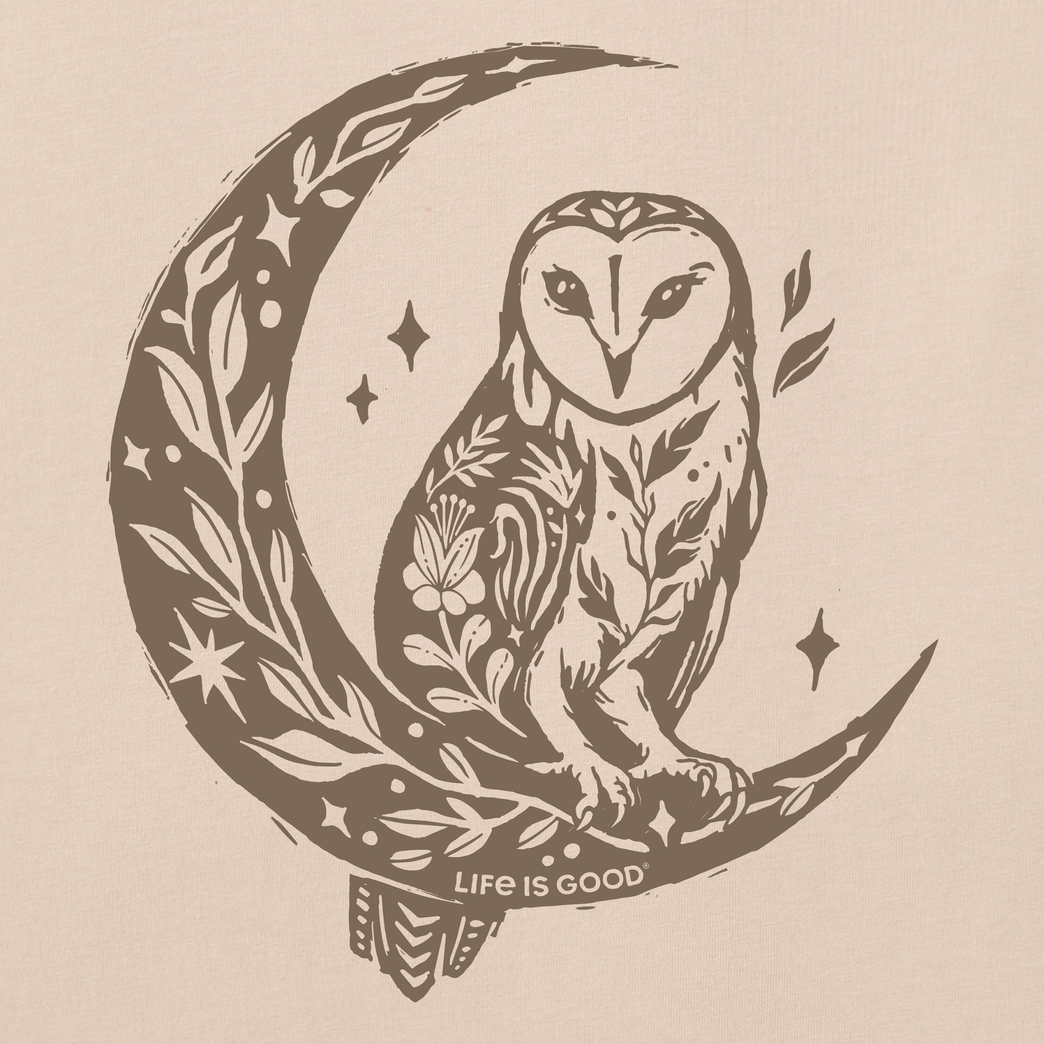 Women's Florowl Moon Short Sleeve Crusher Tee
