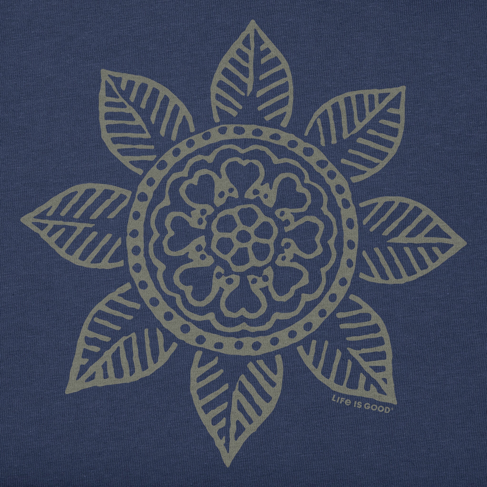 Women's Leaf Heart Mandala Short Sleeve Crusher Tee
