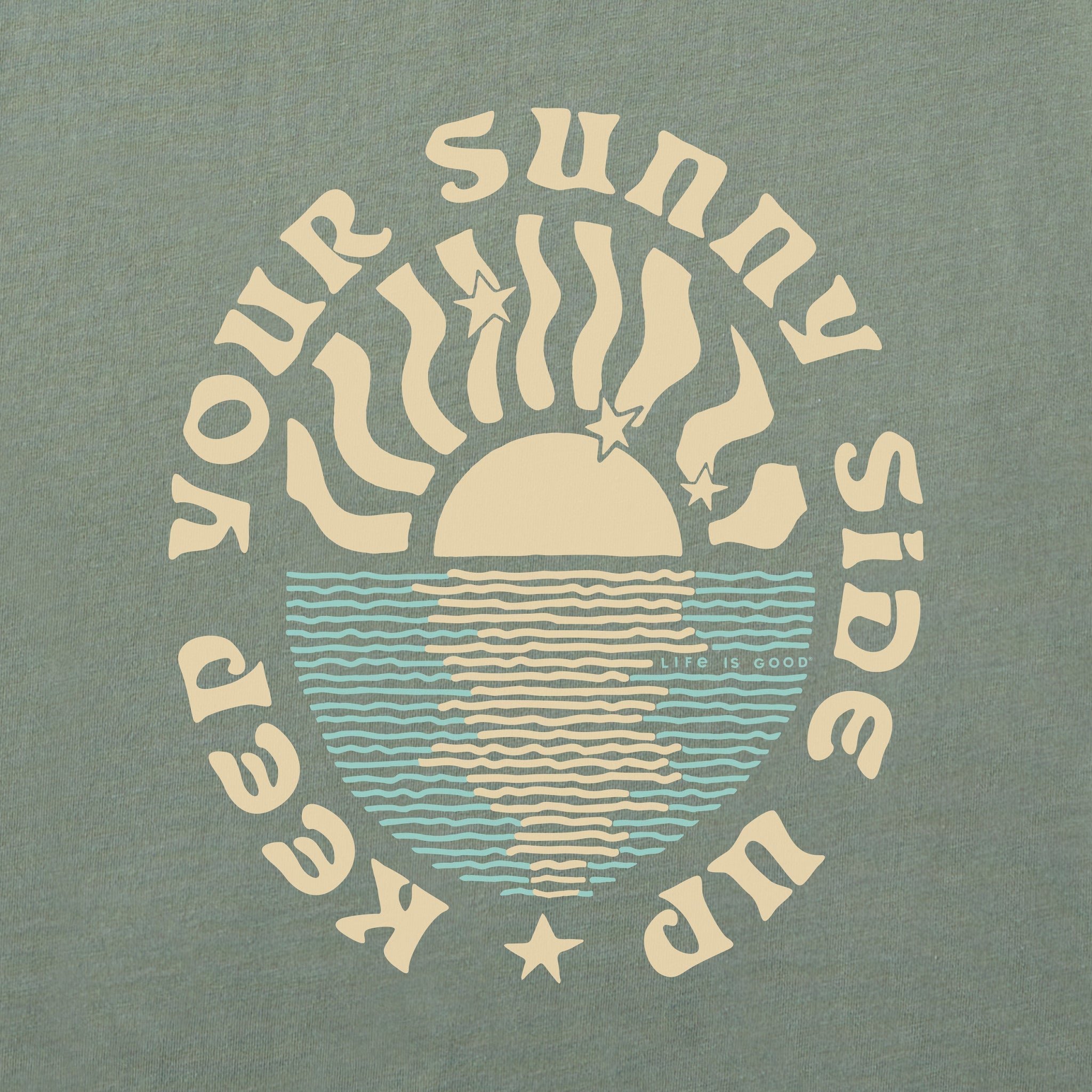 Women's Keep Your Sunny Side Up Sun and Water Long Sleeve Crusher Tee