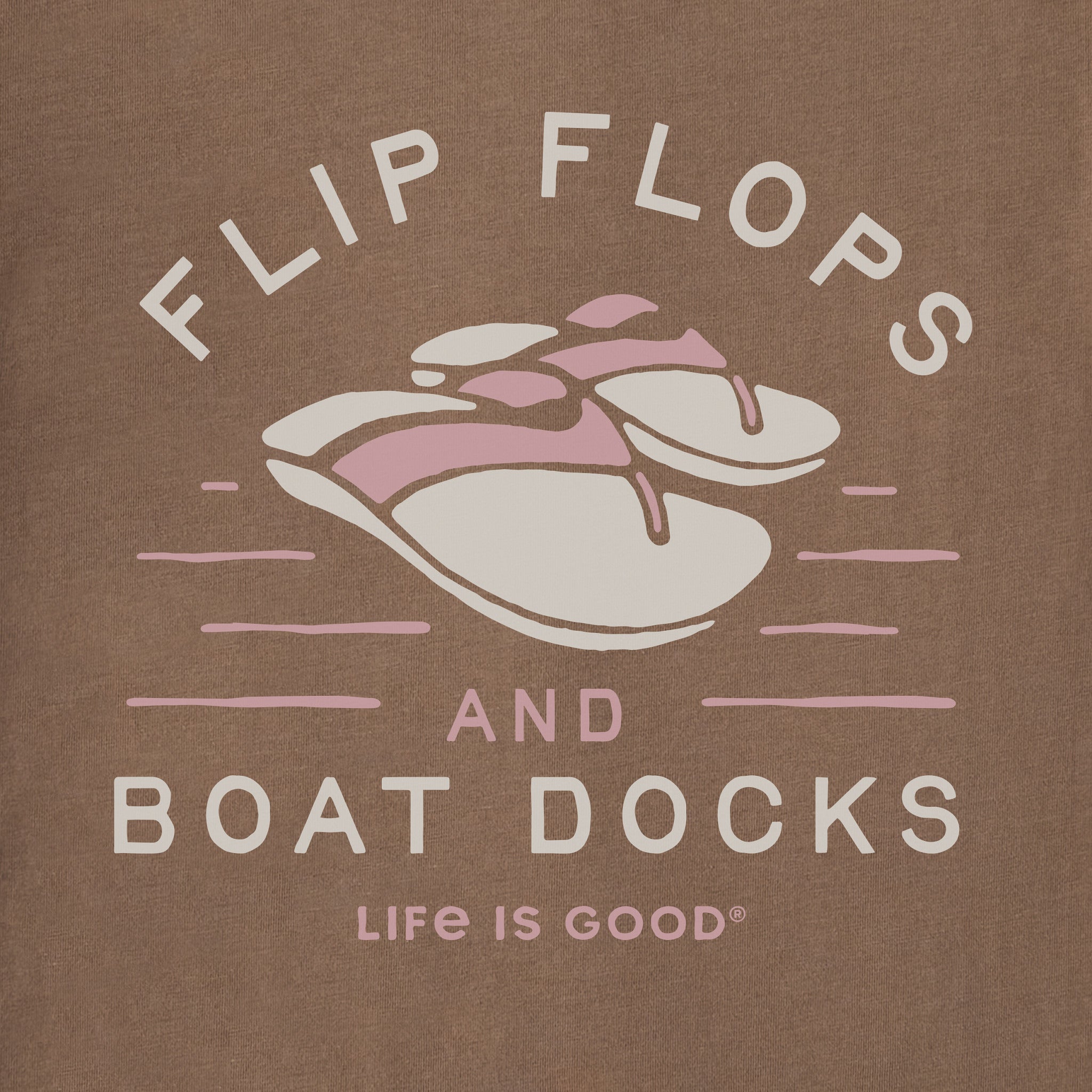 Women's Flip Flops & Boat Docks LIG Short Sleeve Crusher Vee