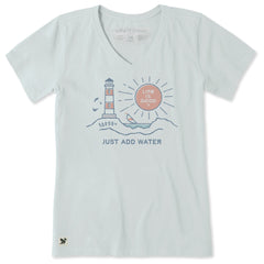Women's Just Add Water Vista Short Sleeve Crusher Vee