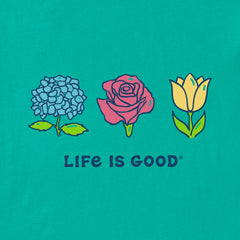 Women's 3 Blossoms Short Sleeve Crusher-LITE Tee
