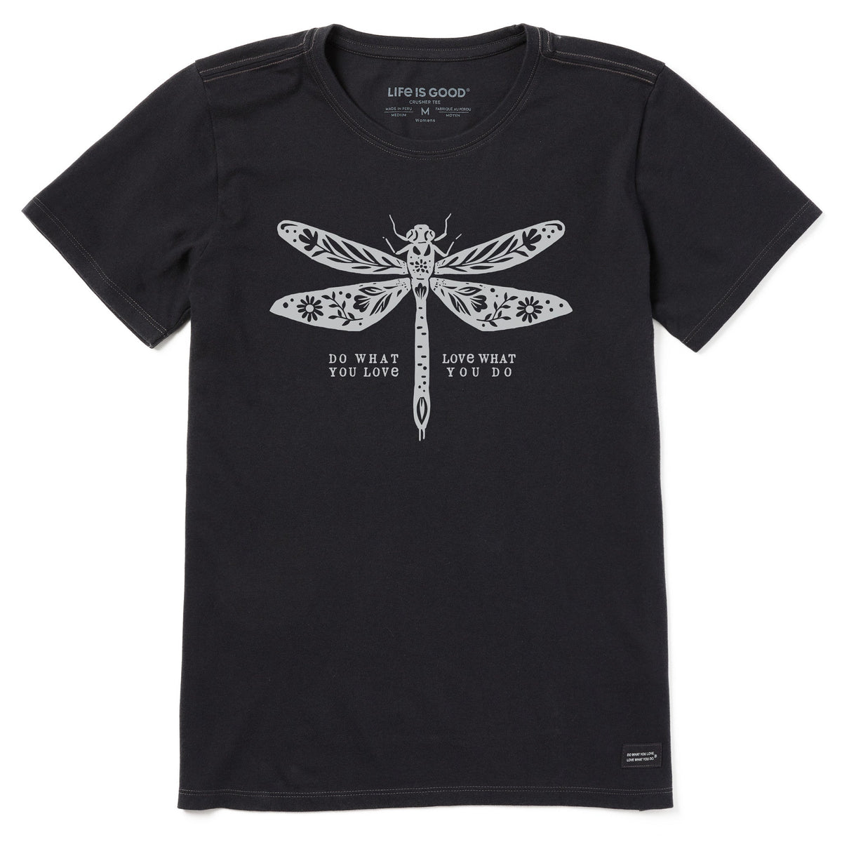 Women's Do What You Love Dragonfly Floral Short Sleeve Crusher-LITE Tee