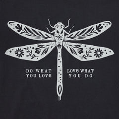Women's Do What You Love Dragonfly Floral Short Sleeve Crusher-LITE Tee