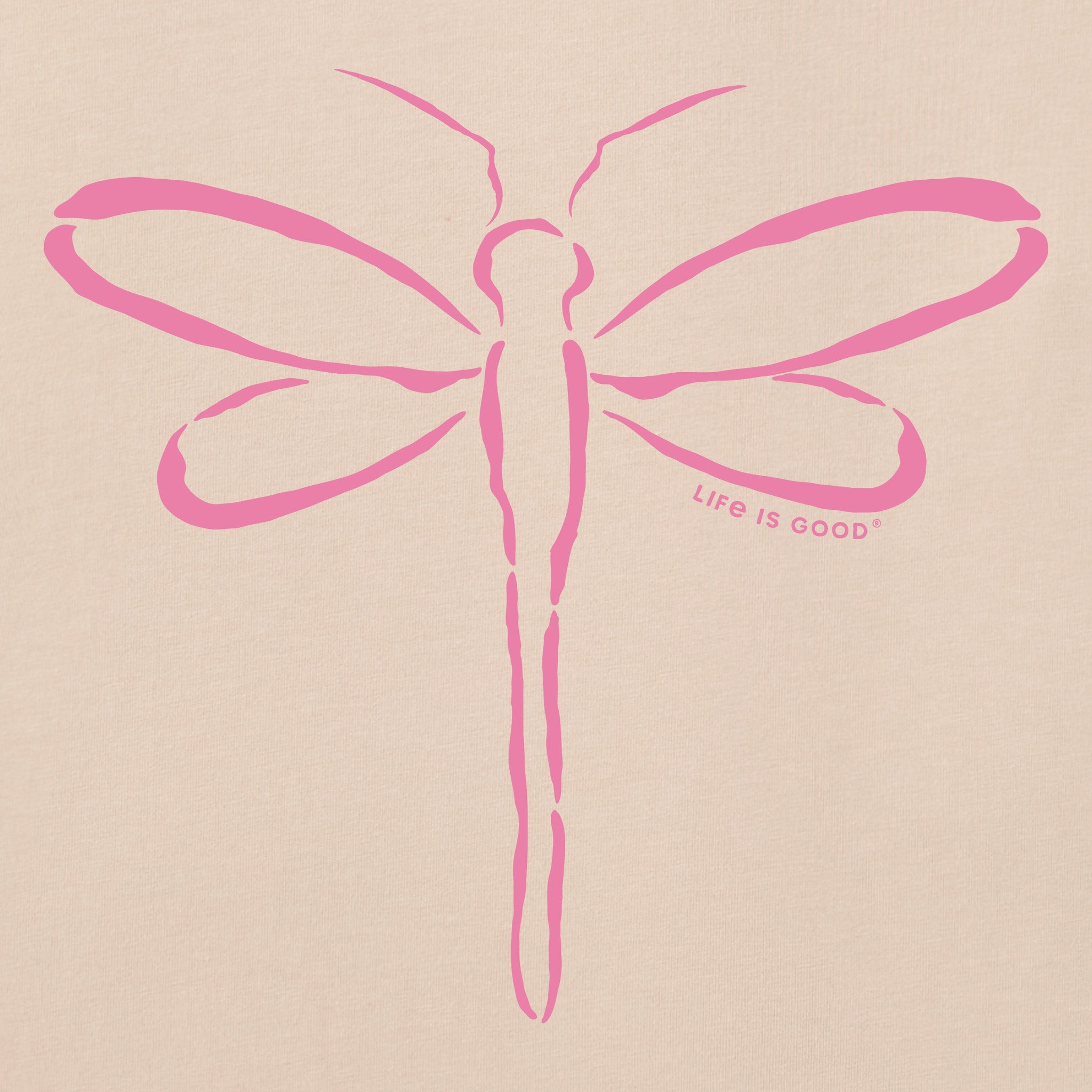 Women's Dragonfly Outline Short Sleeve Tee