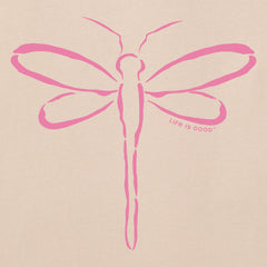 Women's Dragonfly Outline Short Sleeve Tee