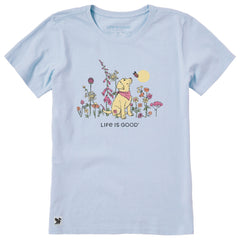 Women's Dog Among Wildflowers Short Sleeve Crusher-LITE Tee