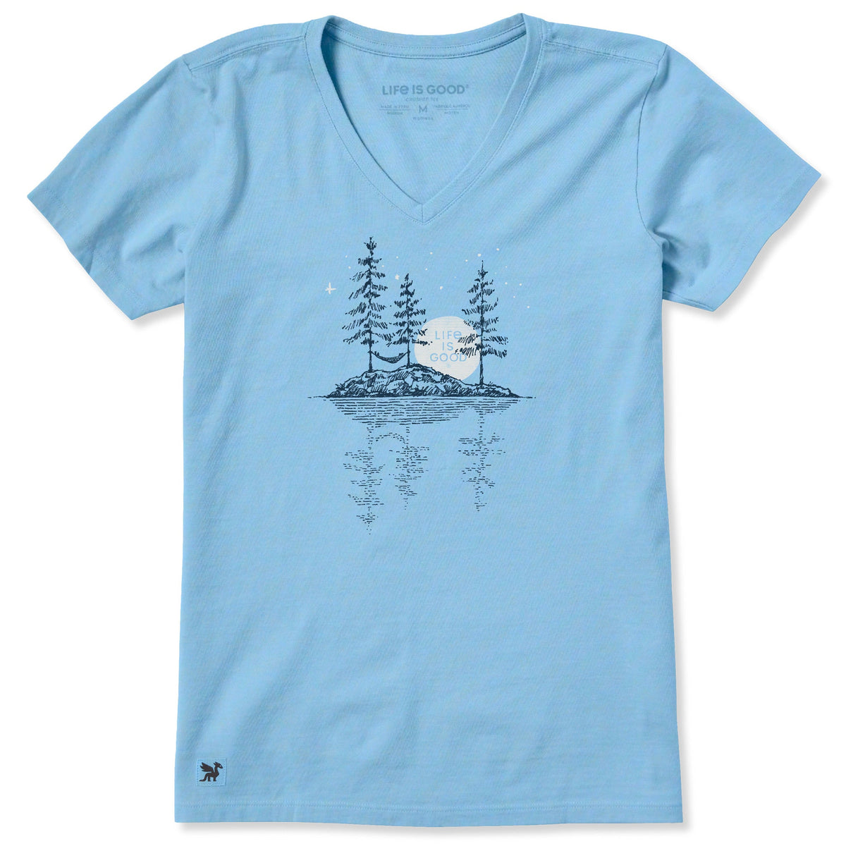Women's Hammock Island Sketch Short Sleeve Crusher-LITE Vee