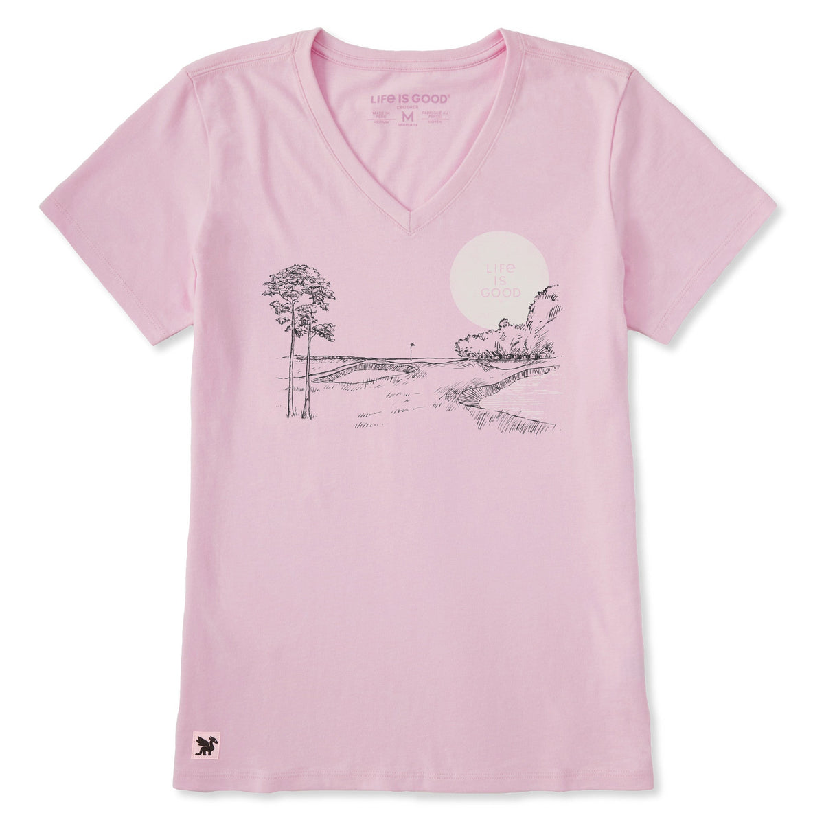 Women's Golf Fairway Sketch Short Sleeve Crusher-LITE Vee