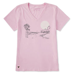 Women's Golf Fairway Sketch Short Sleeve Crusher-LITE Vee