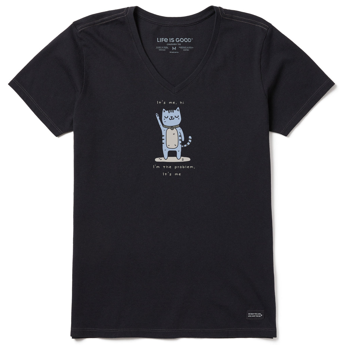 Women's It's Me The Problem Cat Short Sleeve Crusher-LITE Vee