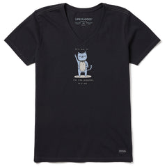 Women's It's Me The Problem Cat Short Sleeve Crusher-LITE Vee