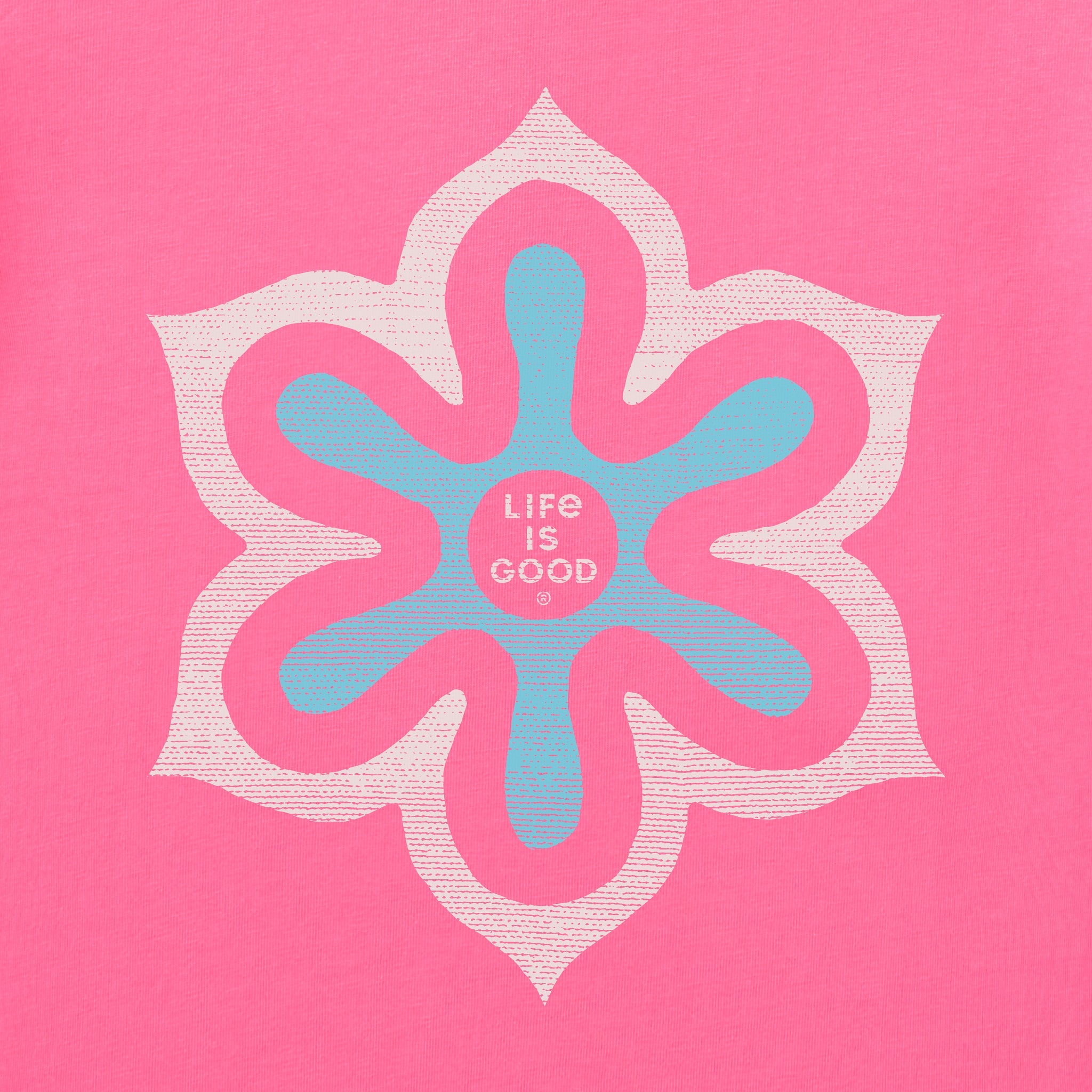 Women's Flower Symmetry Long Sleeve Crusher-LITE Hooded Tee