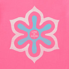 Women's Flower Symmetry Long Sleeve Crusher-LITE Hooded Tee