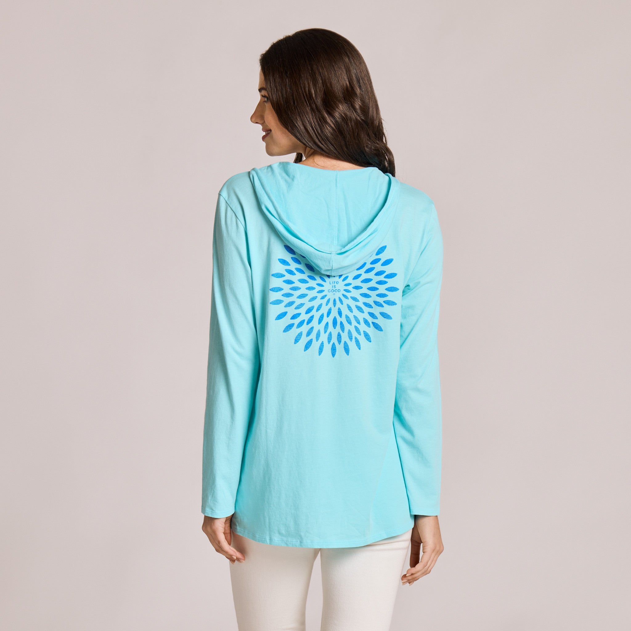 Women's Burst Symmetry Long Sleeve Crusher-LITE Hooded Tee