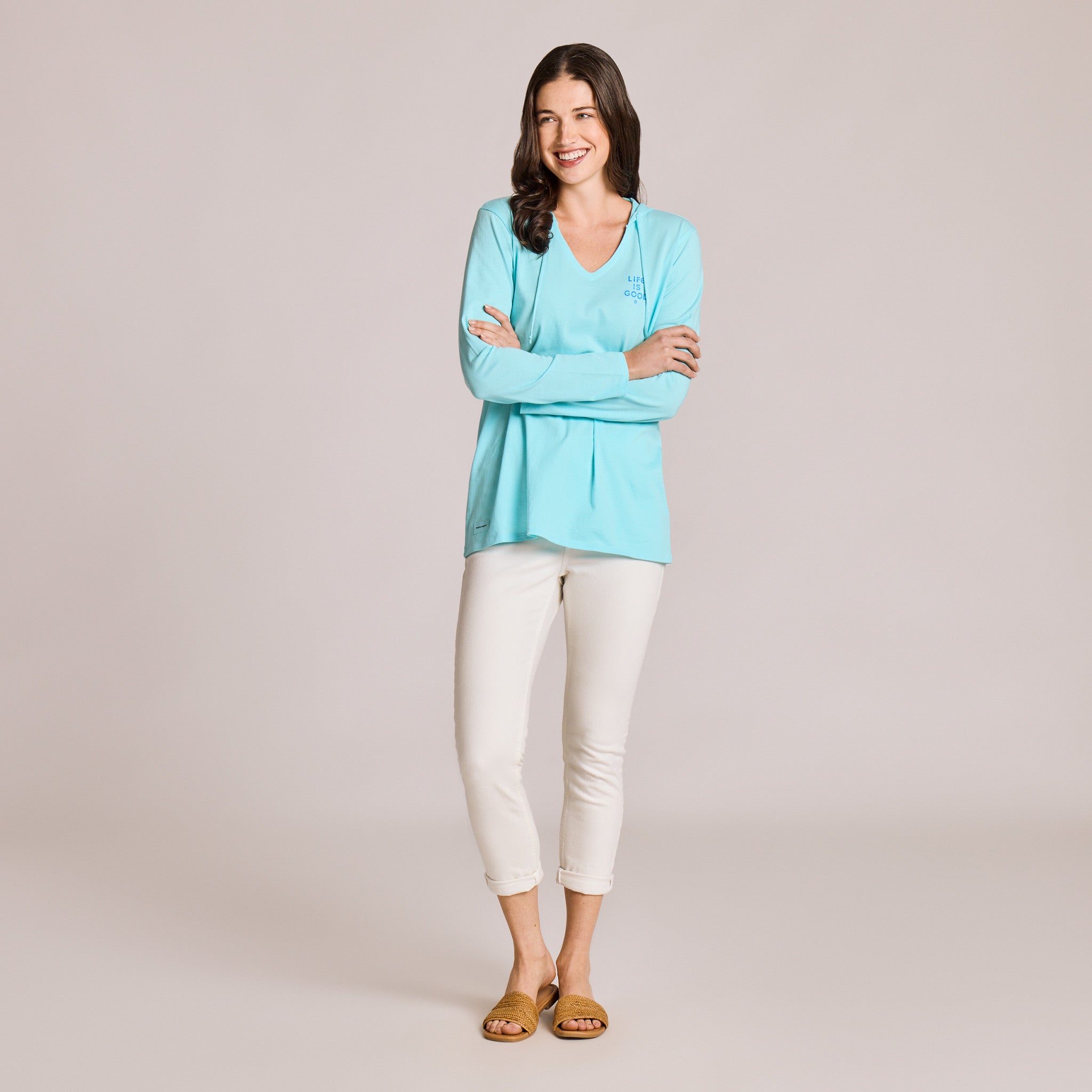Women's Burst Symmetry Long Sleeve Crusher-LITE Hooded Tee