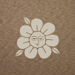 Women's Flower Maiden Short Sleeve Slub Easy Fit Tee