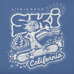 Kids Ski California Snowboard Short Sleeve Crusher Tee