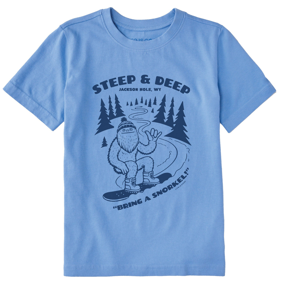 Kids Steep and Deep Jackson Hole Short Sleeve Crusher Tee