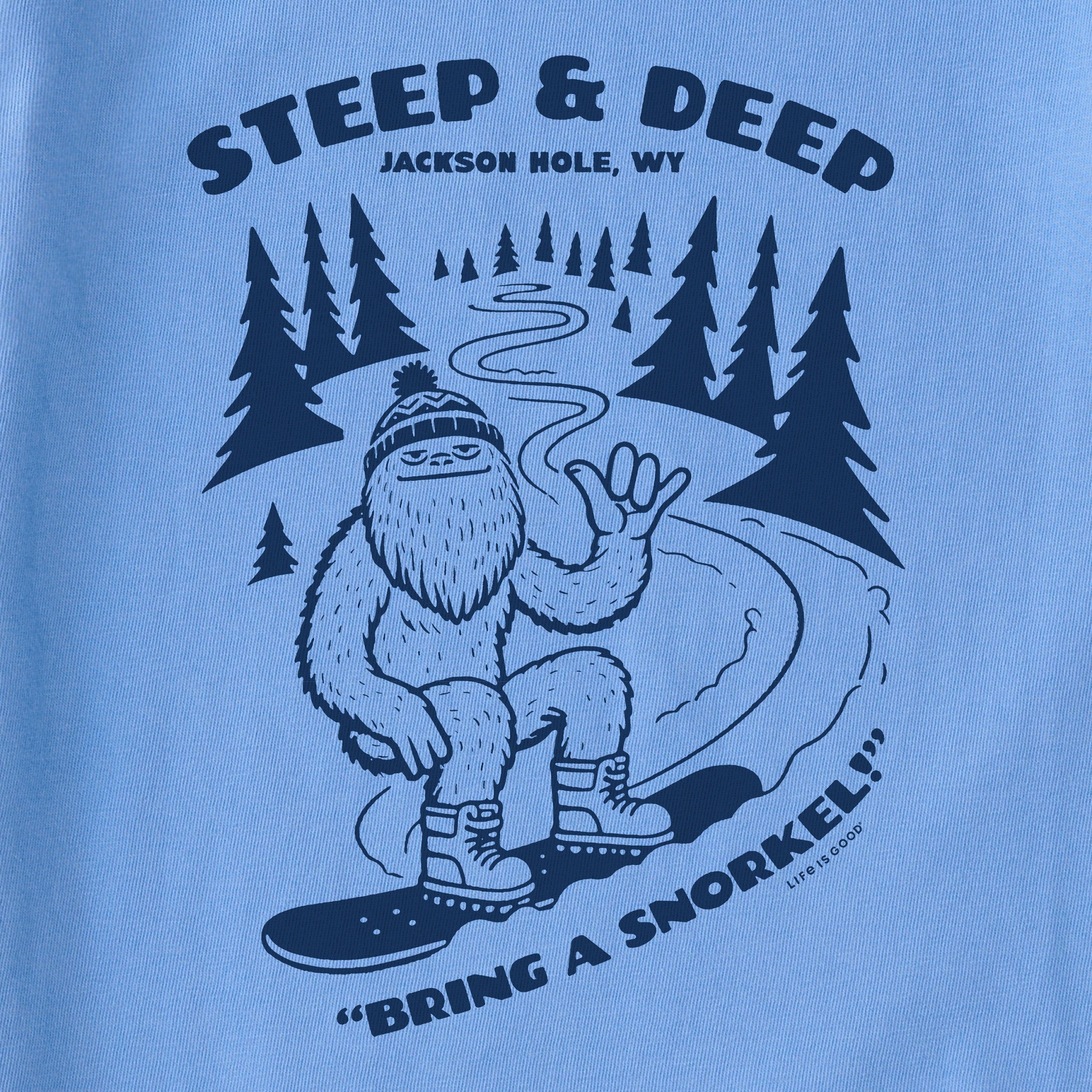 Kids Steep and Deep Jackson Hole Short Sleeve Crusher Tee