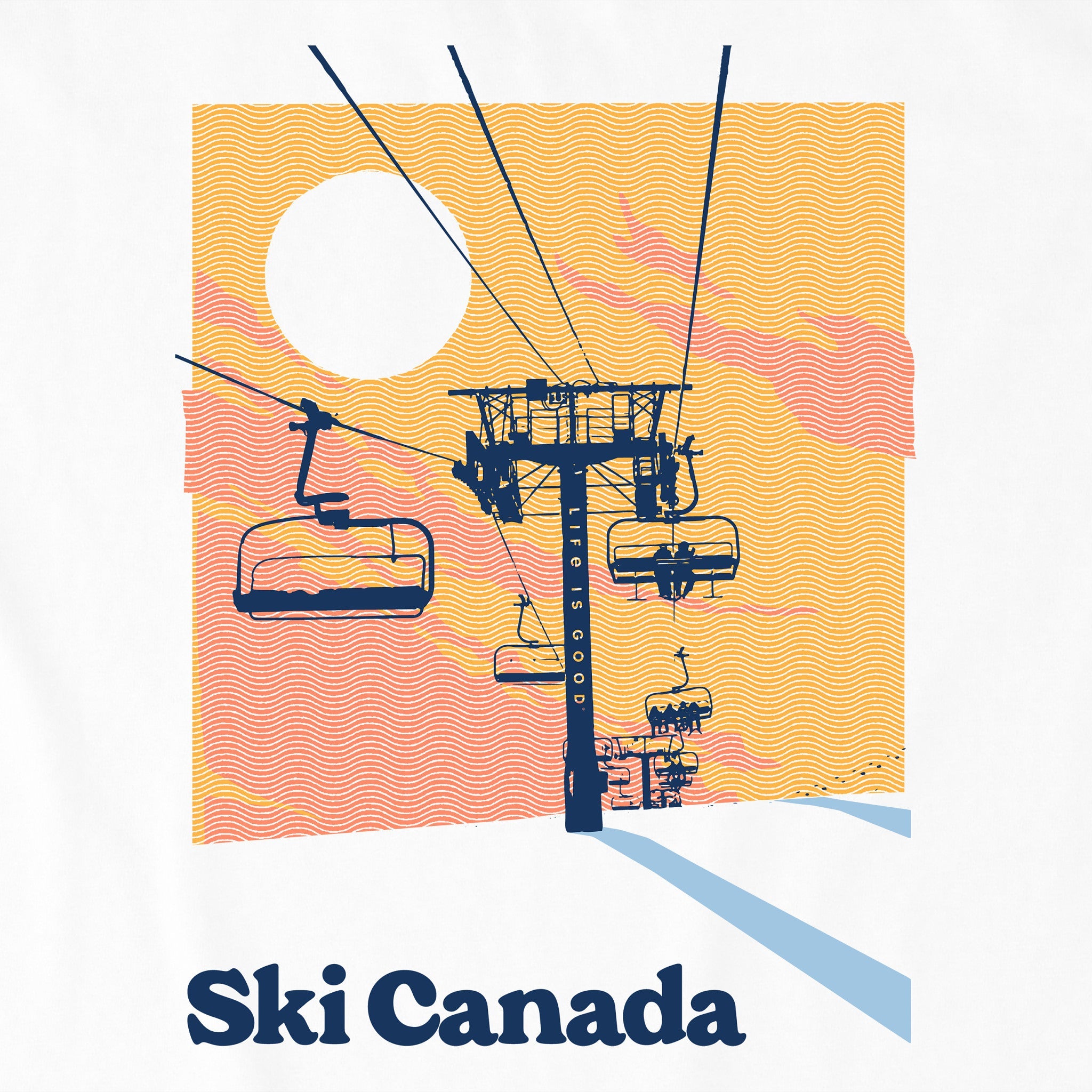 Kids Ski Canada Long Sleeve Crusher Tee