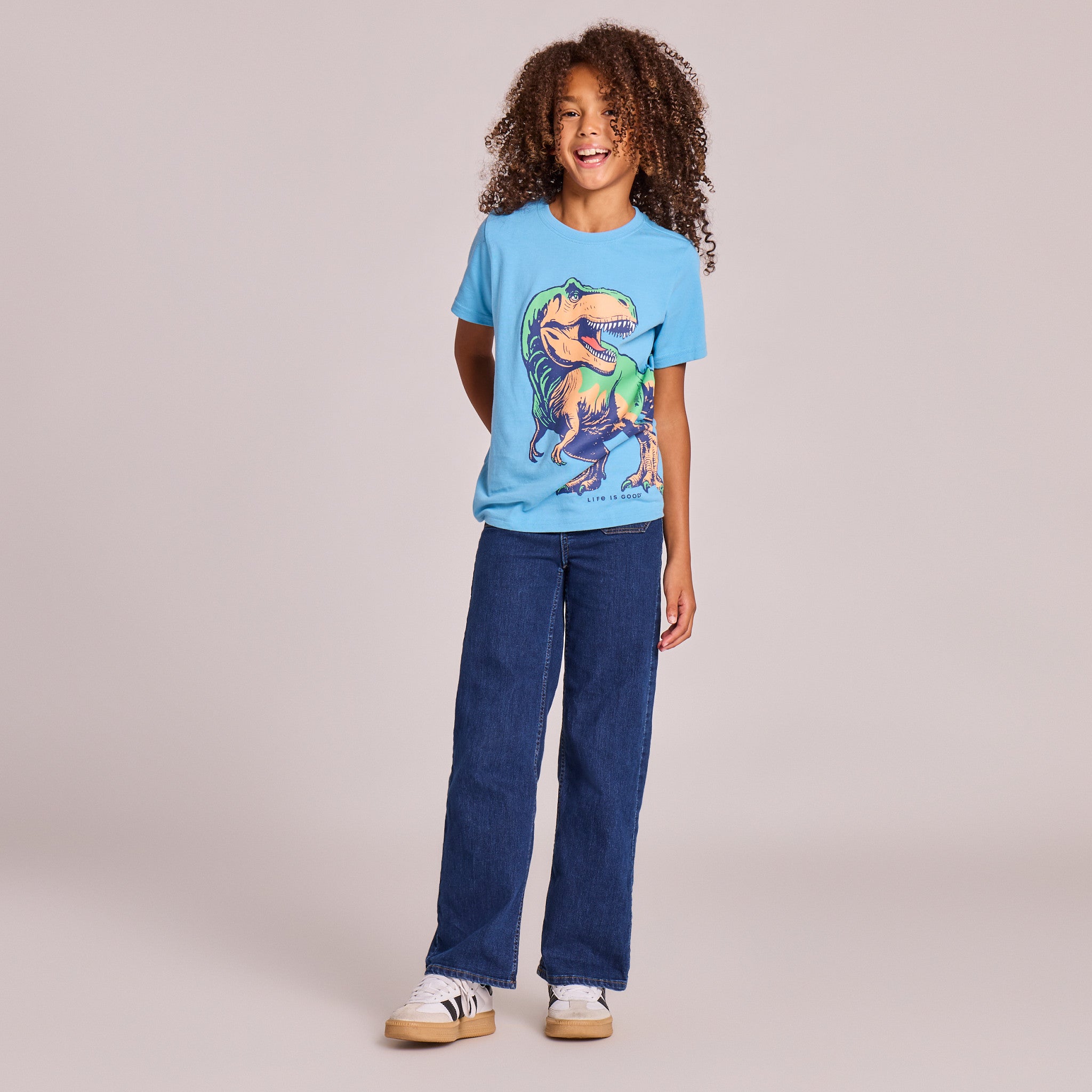 Kids Fierce T-Rex Short Sleeve Crusher Tee