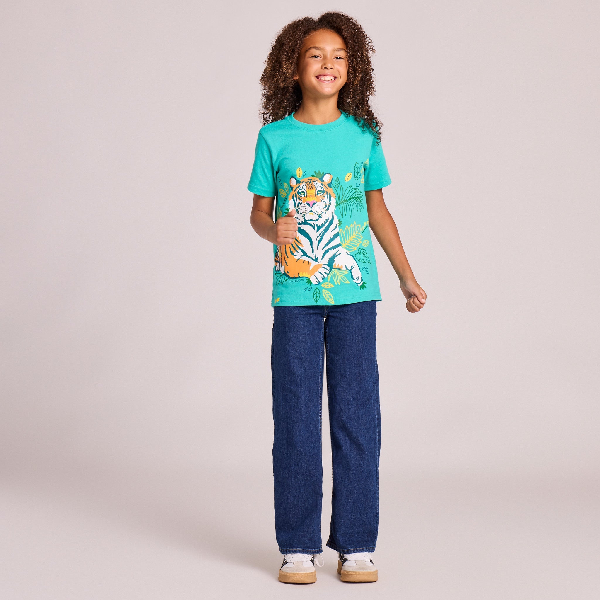 Kids Wild Tiger Short Sleeve Crusher Tee
