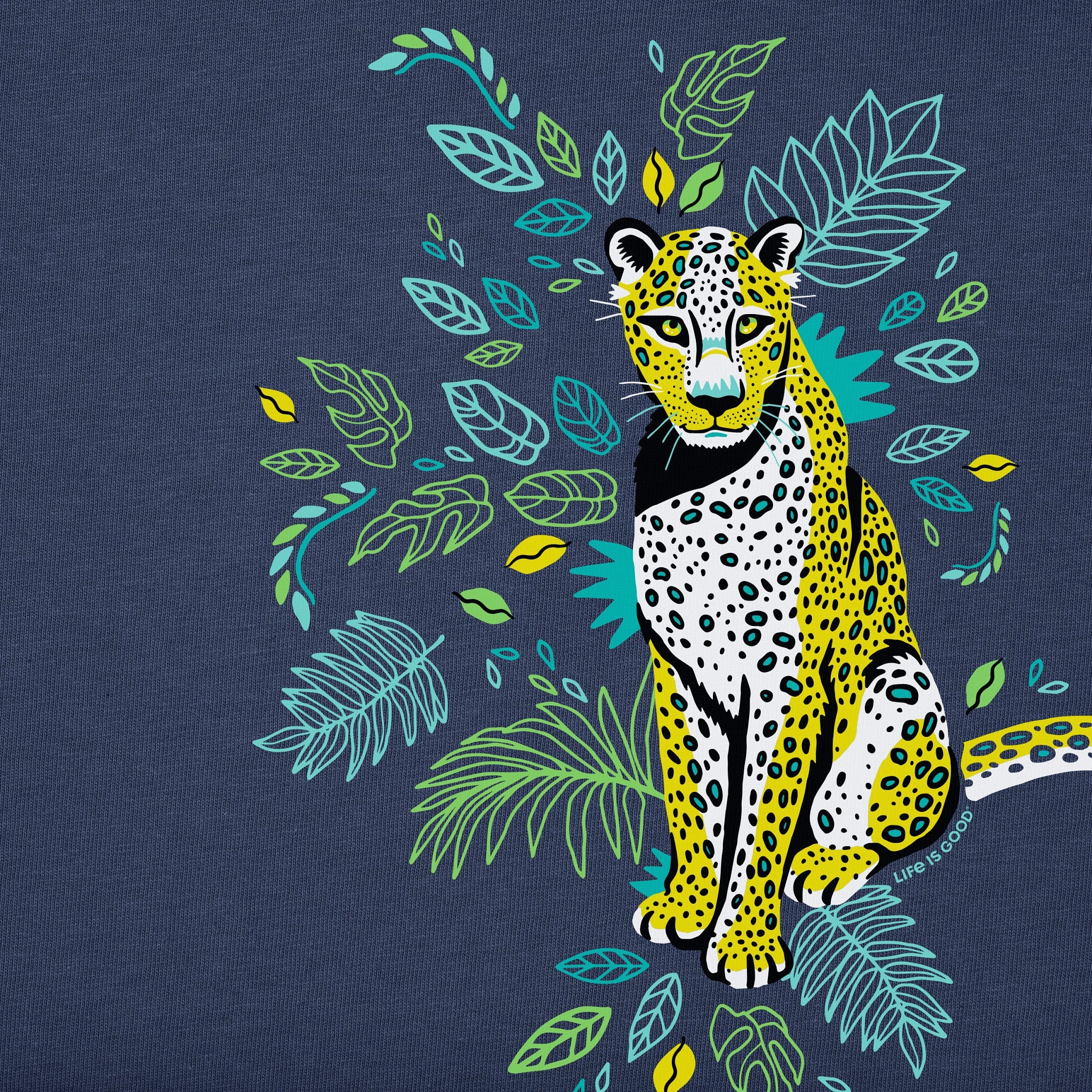 Kids Wild Leopard Short Sleeve Crusher Tee
