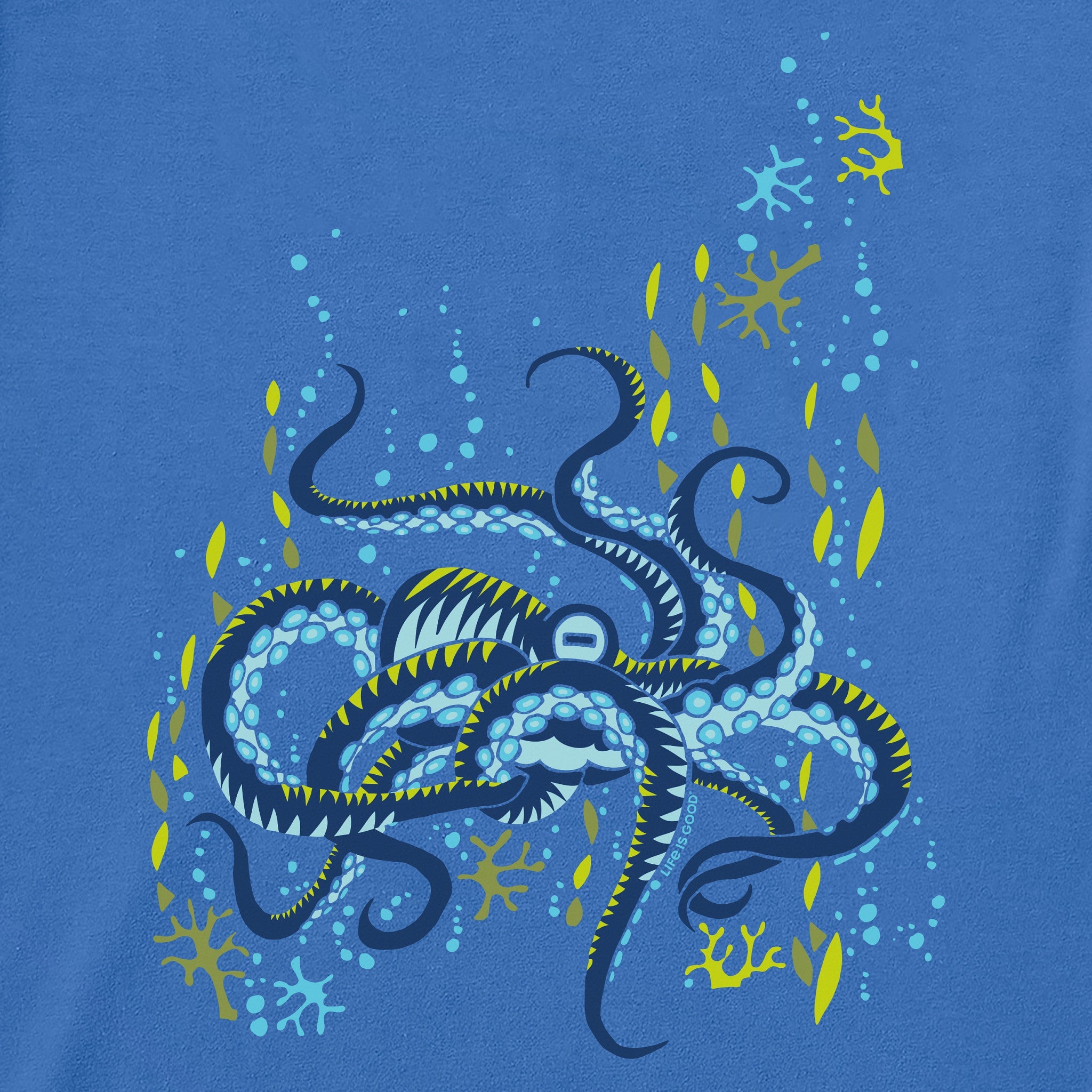 Kids Underwater Octopus Short Sleeve Crusher Tee