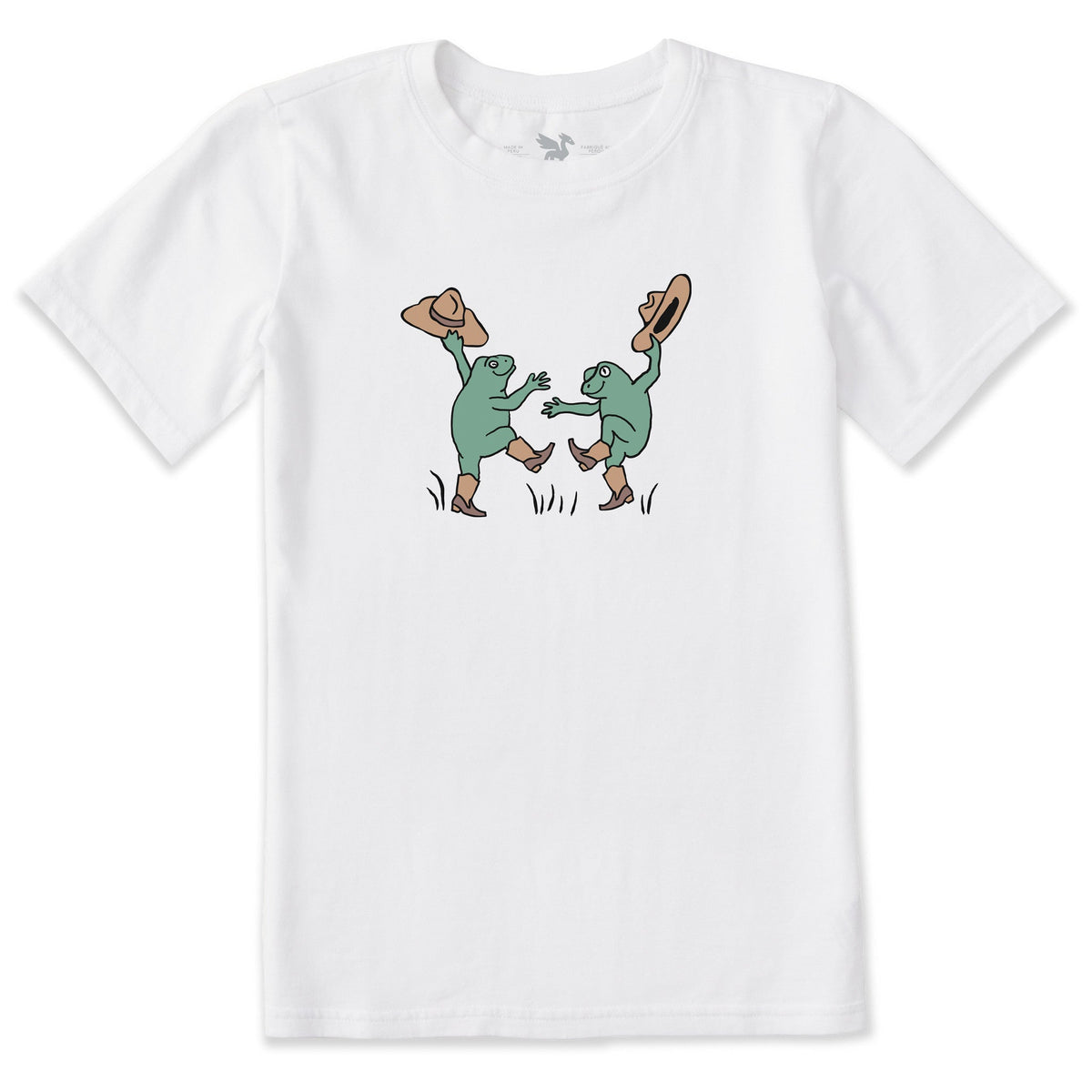 Kids Kick Your Boots Cowboy Frogs Short Sleeve Crusher Tee
