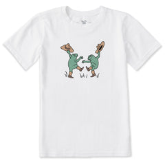 Kids Kick Your Boots Cowboy Frogs Short Sleeve Crusher Tee