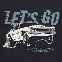 Kids Let's Go Drag Race Car Short Sleeve Crusher Tee