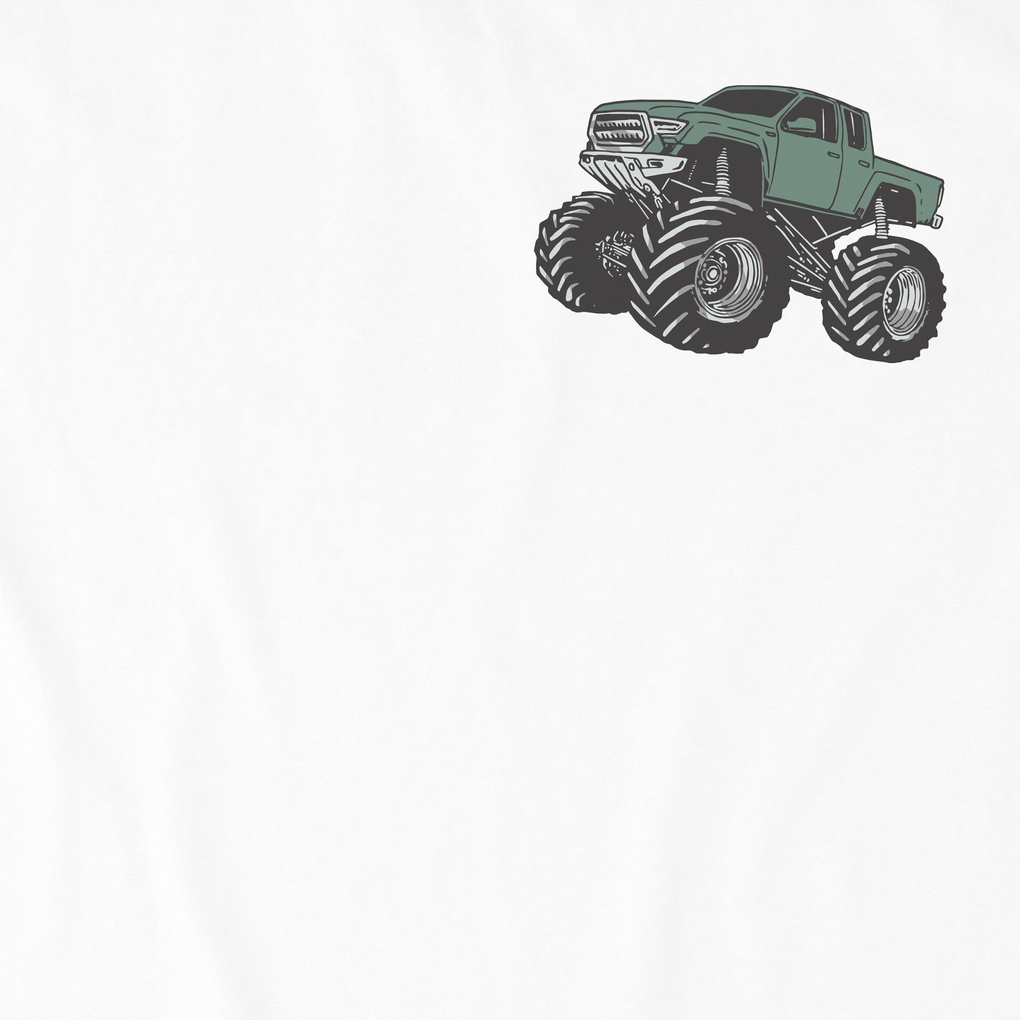 Kids Go Big Monster Truck Short Sleeve Crusher Tee
