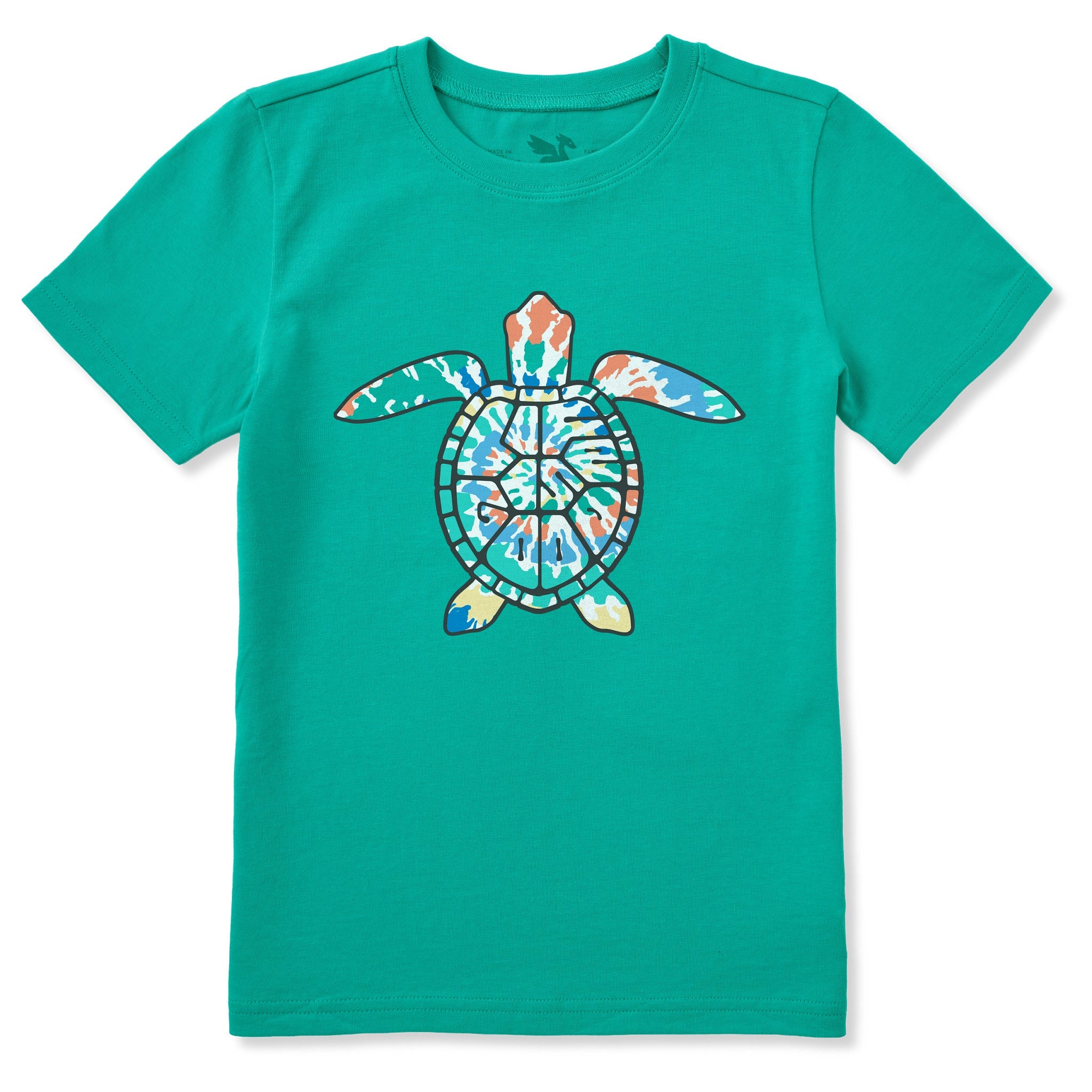 Kids LIG Turtle Shell Tie Dye Short Sleeve Crusher Tee