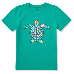 Kids LIG Turtle Shell Tie Dye Short Sleeve Crusher Tee