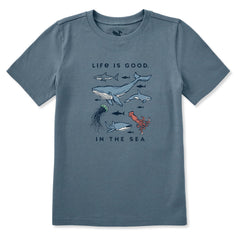 Kids In the Sea Sealife Short Sleeve Crusher Tee