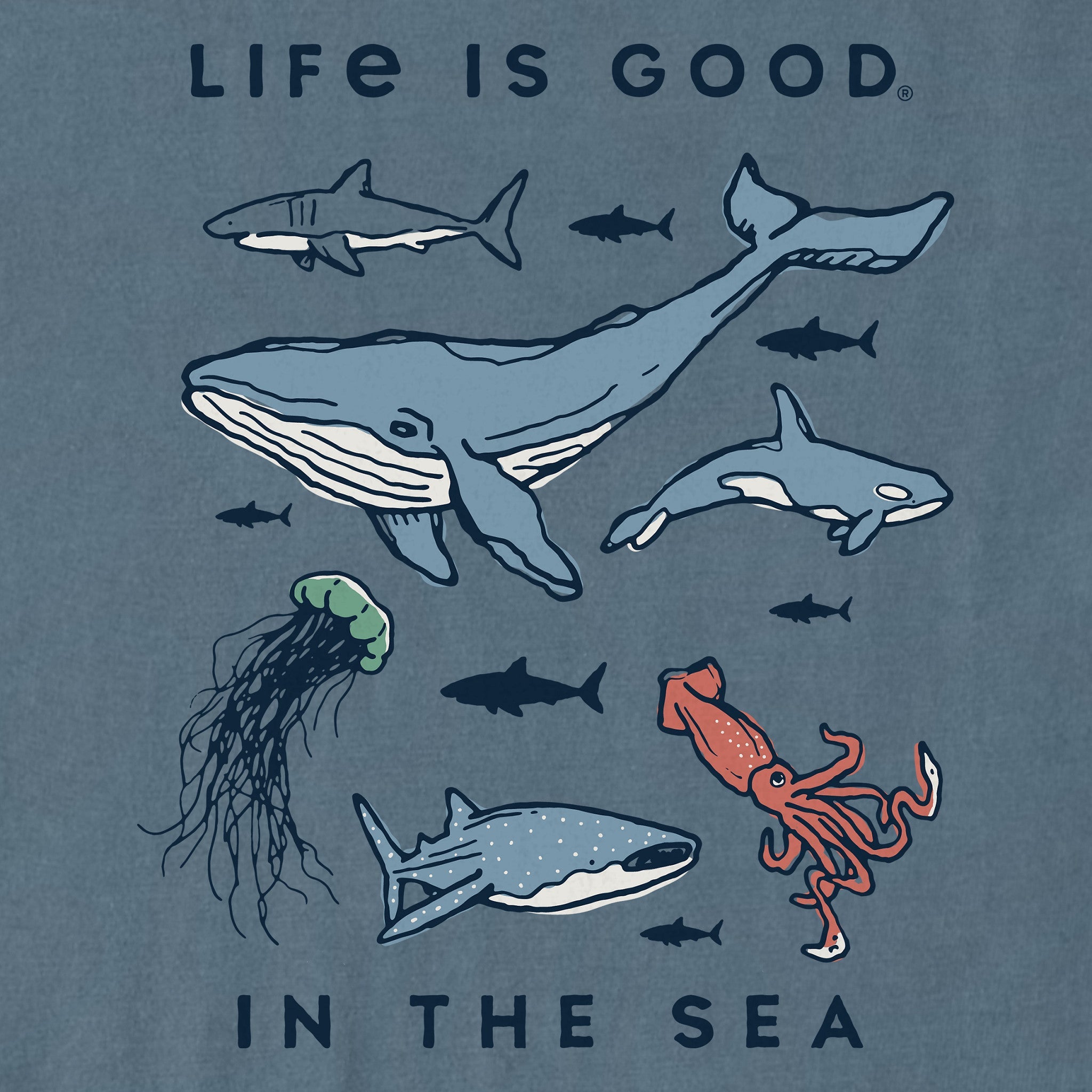 Kids In the Sea Sealife Short Sleeve Crusher Tee