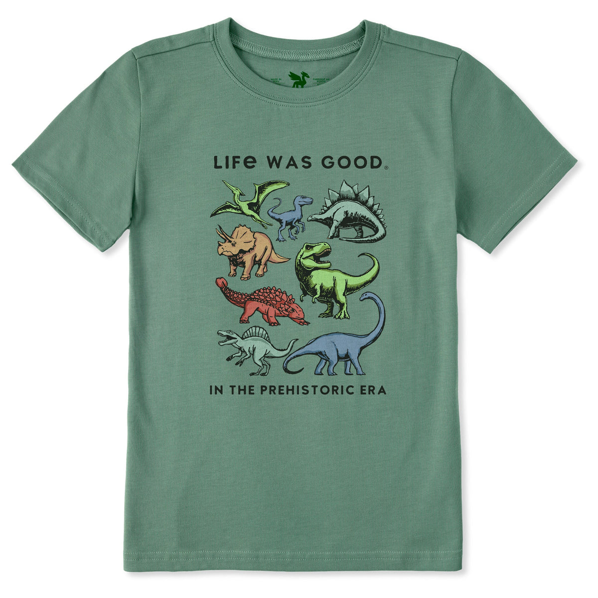 Kids In the Prehistoric Era Dinosaurs Short Sleeve Crusher Tee
