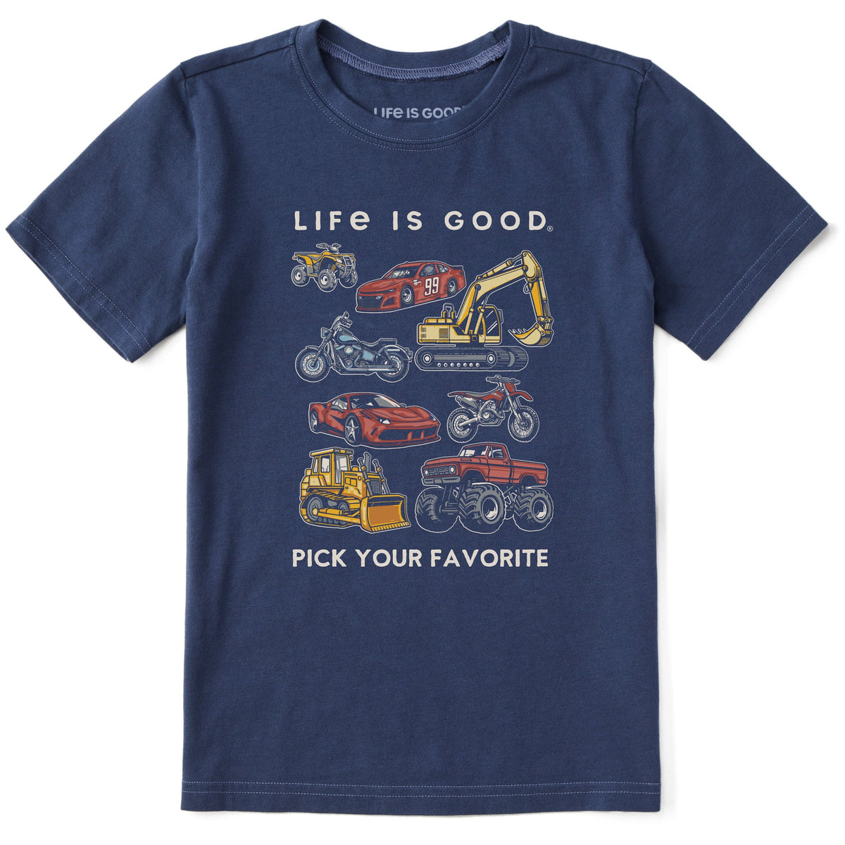 Kids Pick Your Favorite Machines Short Sleeve Crusher Tee