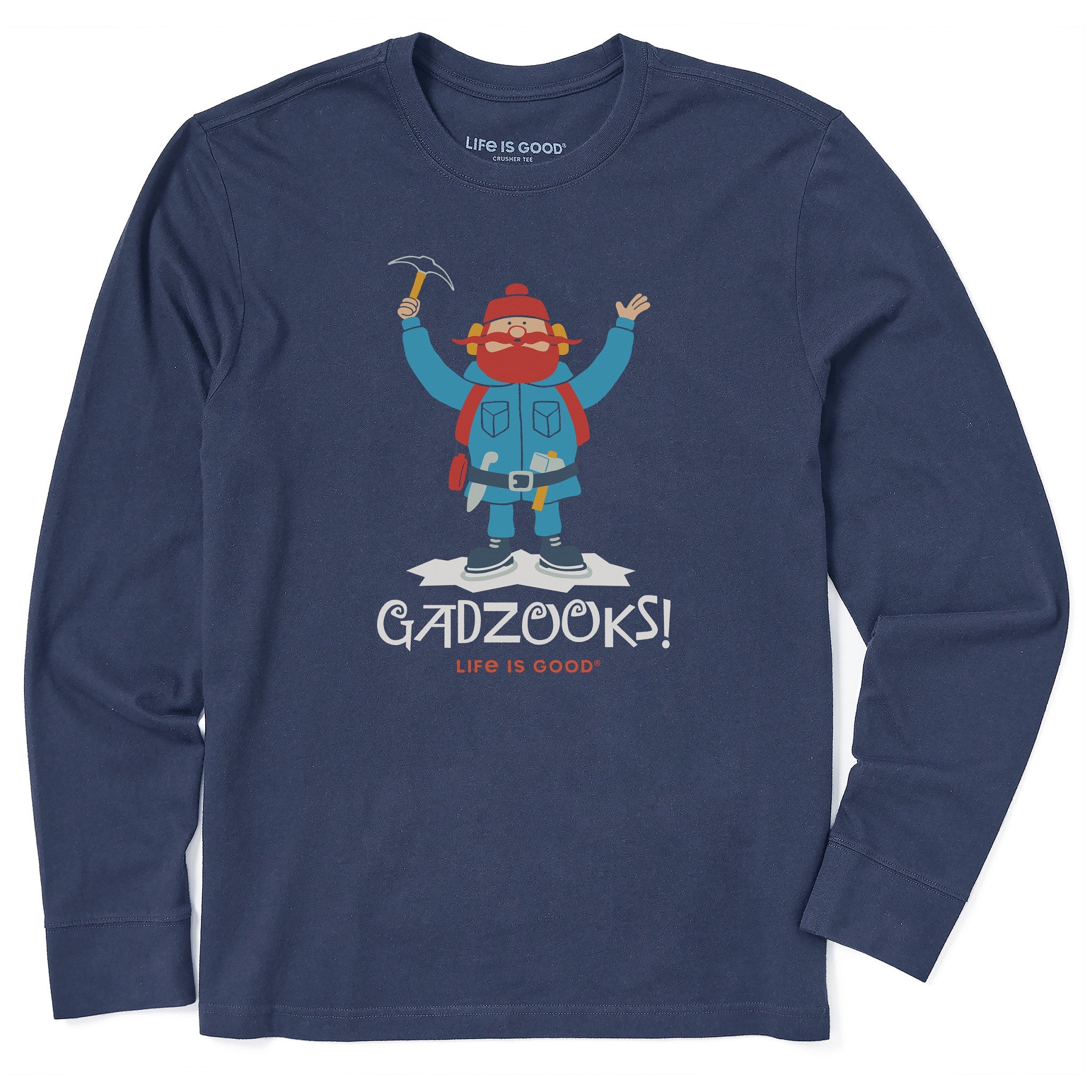 Men's Gadzooks Yukon Long Sleeve Crusher Tee