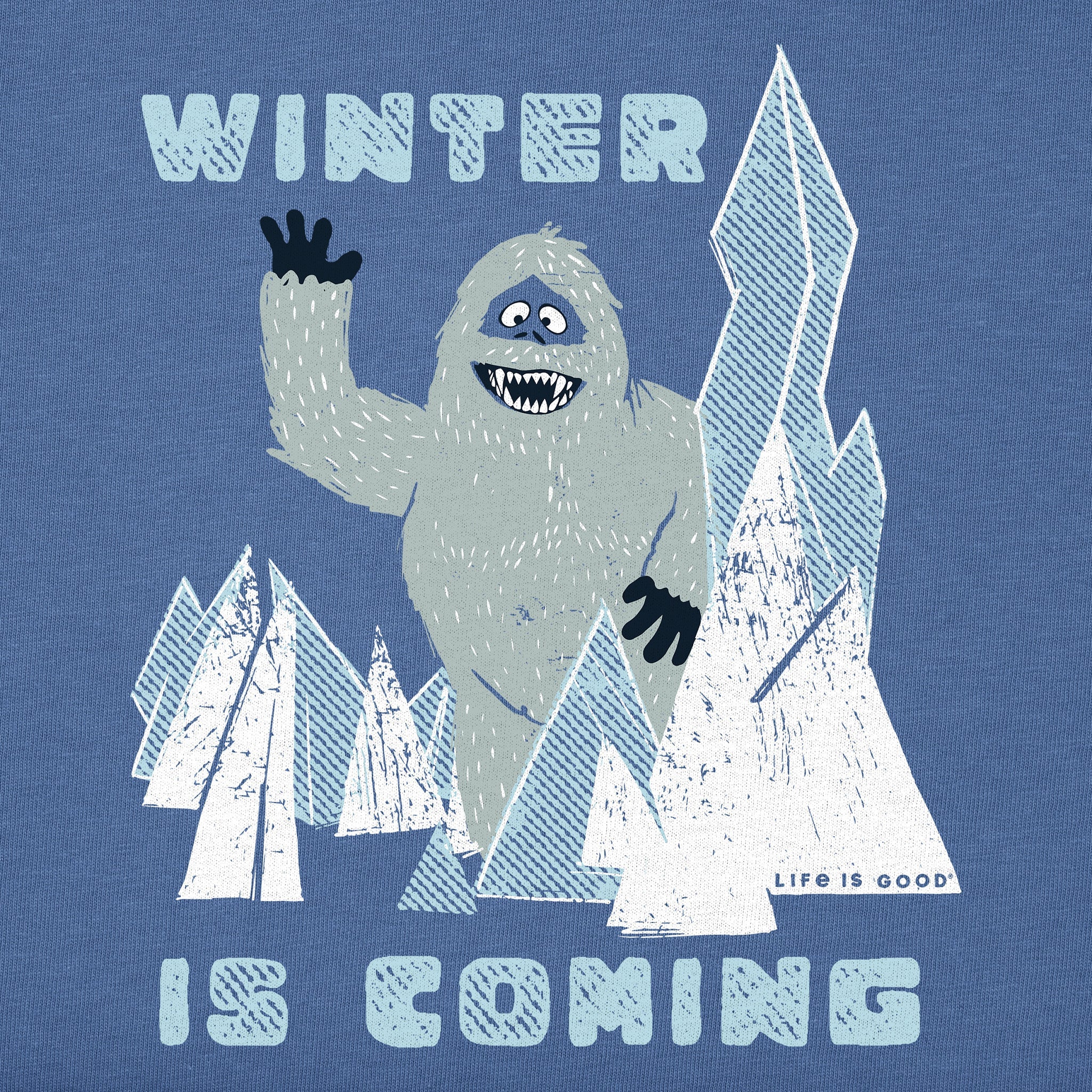 Men's Winter is Coming Bumble Long Sleeve Crusher Tee