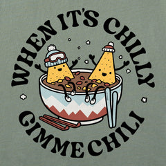 Men's When it's Chilly, Gimme Chili Long Sleeve Crusher Tee