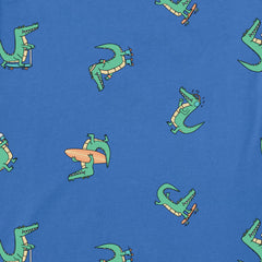 Kids Later Gator Pattern Short Sleeve Crusher Tee