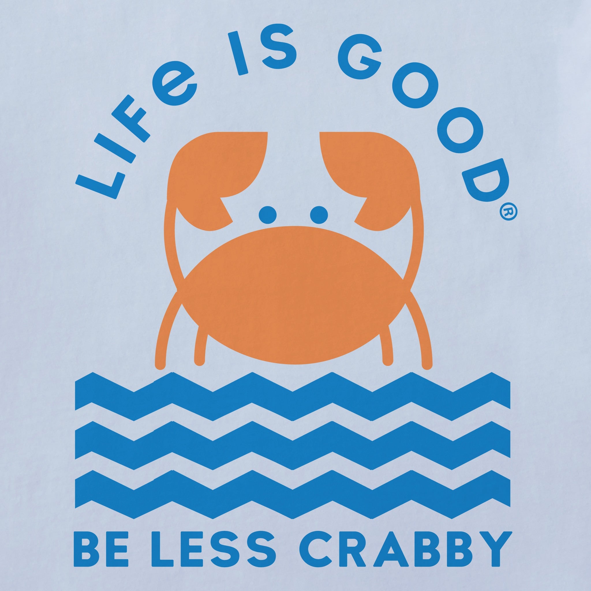 Toddler Crafty Be Less Crabby Geometric Short Sleeve Crusher Tee
