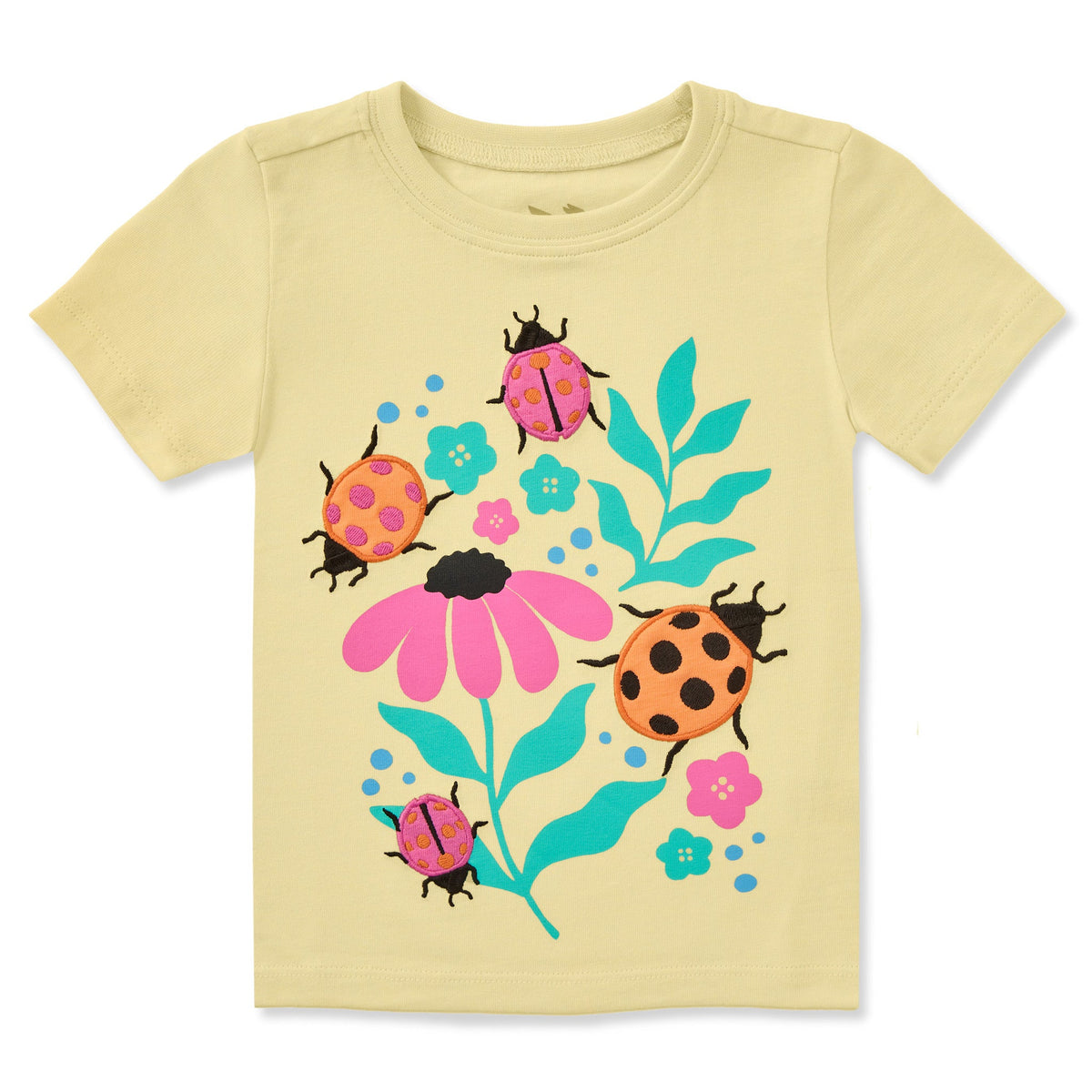 Toddler Ladybug Garden Short Sleeve Crusher Tee