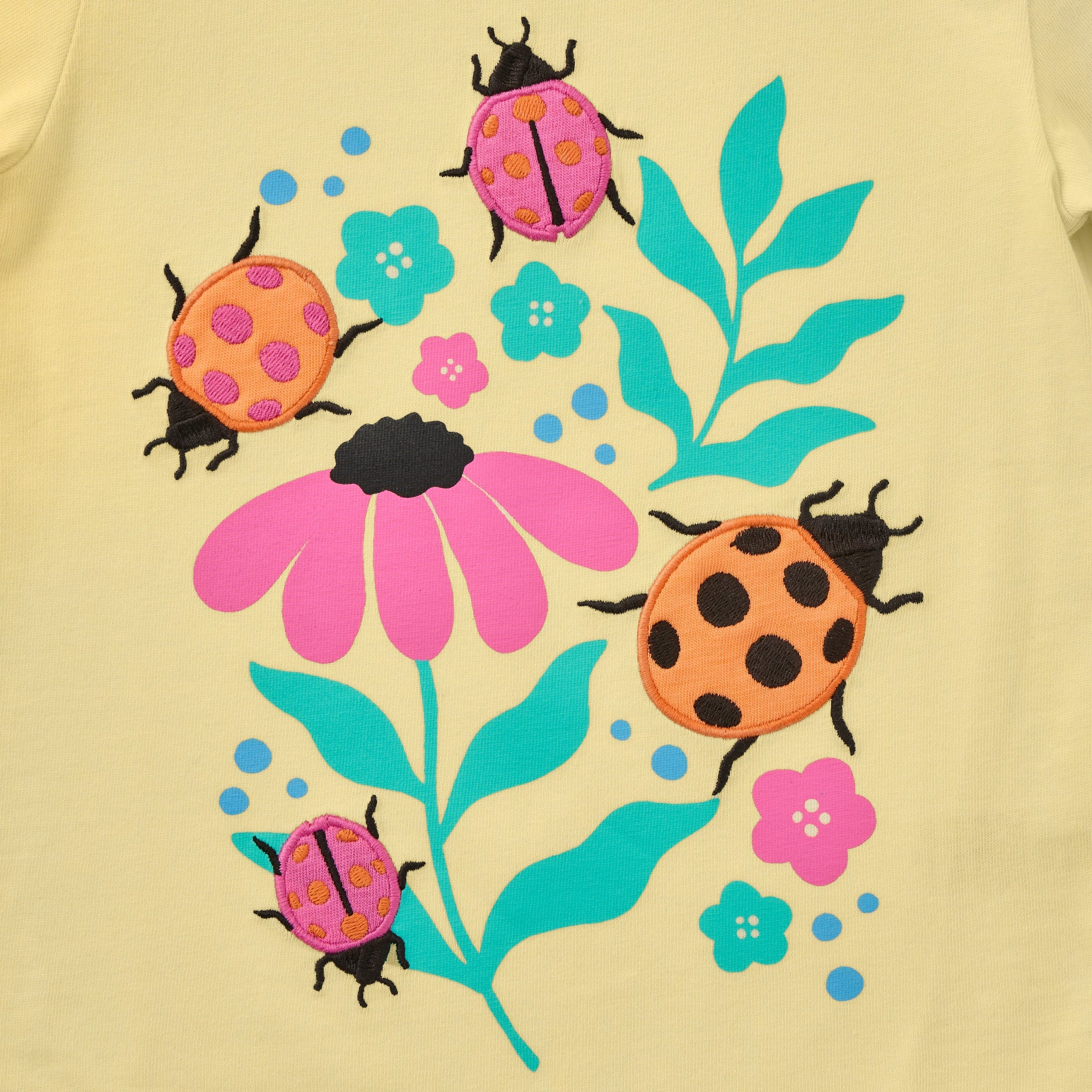 Toddler Ladybug Garden Short Sleeve Crusher Tee